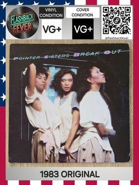 POINTER SISTERS•Break Out•1983 US (#BEL1-5410) Indianapolis Pressing